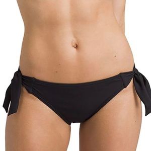 NWT PrAna Daravy Side-Tie Bikini Bottoms - Black XS